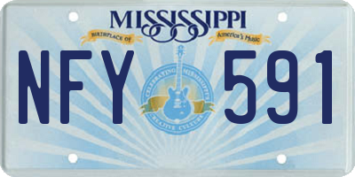 MS license plate NFY591