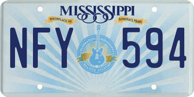 MS license plate NFY594