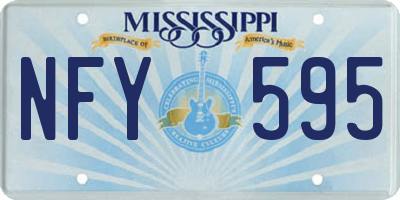 MS license plate NFY595