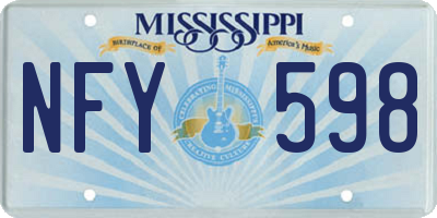 MS license plate NFY598