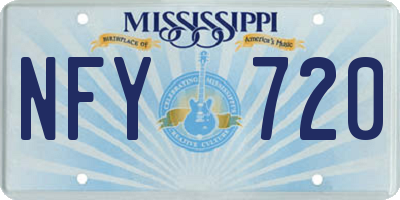 MS license plate NFY720