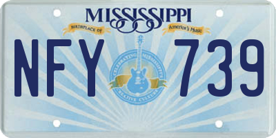 MS license plate NFY739