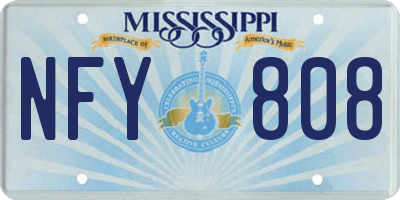 MS license plate NFY808