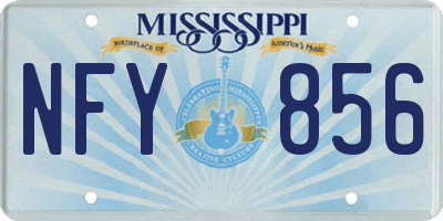 MS license plate NFY856