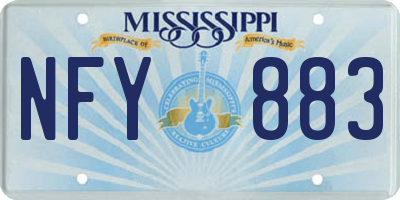 MS license plate NFY883