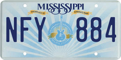 MS license plate NFY884