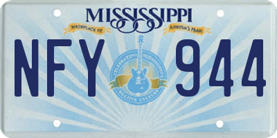 MS license plate NFY944