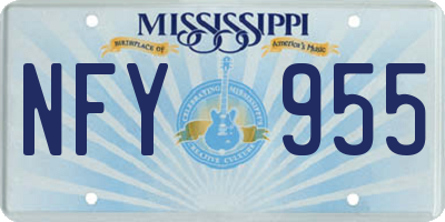 MS license plate NFY955