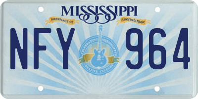 MS license plate NFY964