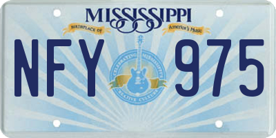 MS license plate NFY975