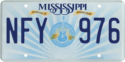 MS license plate NFY976