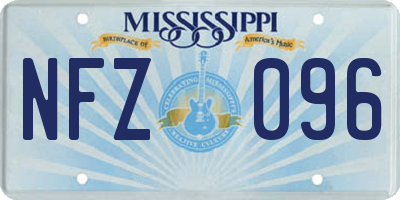 MS license plate NFZ096