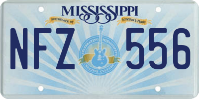 MS license plate NFZ556