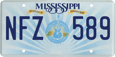 MS license plate NFZ589