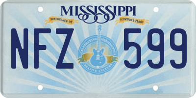 MS license plate NFZ599