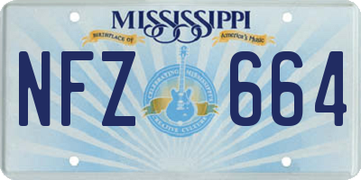 MS license plate NFZ664
