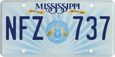 MS license plate NFZ737
