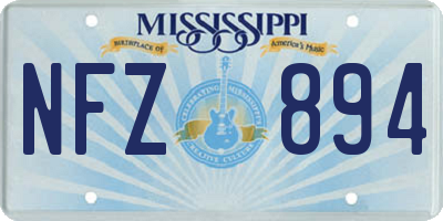 MS license plate NFZ894