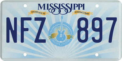 MS license plate NFZ897