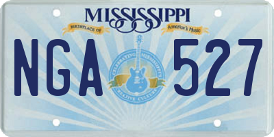 MS license plate NGA527