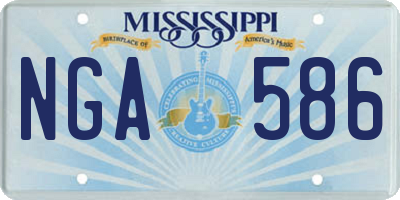 MS license plate NGA586