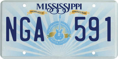 MS license plate NGA591