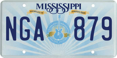 MS license plate NGA879