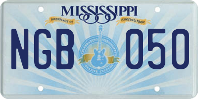 MS license plate NGB050