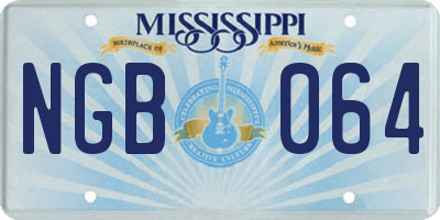 MS license plate NGB064