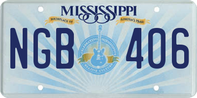 MS license plate NGB406