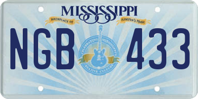 MS license plate NGB433