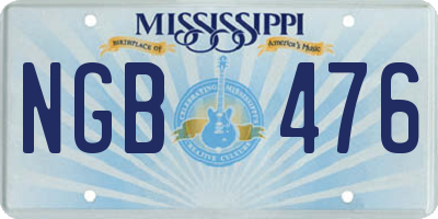MS license plate NGB476