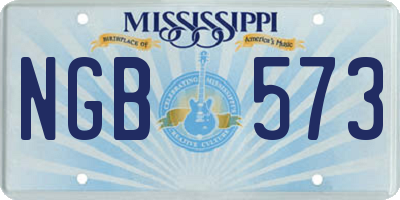 MS license plate NGB573