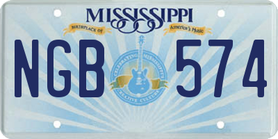 MS license plate NGB574