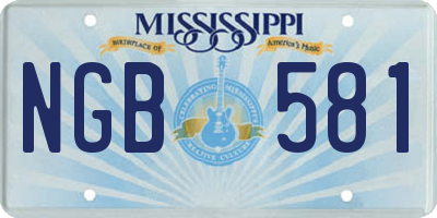 MS license plate NGB581