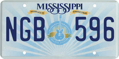 MS license plate NGB596