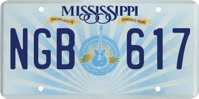 MS license plate NGB617
