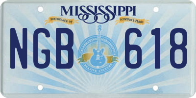 MS license plate NGB618