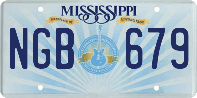 MS license plate NGB679