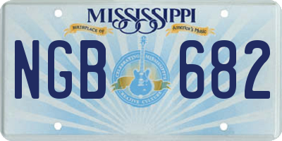 MS license plate NGB682