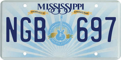 MS license plate NGB697