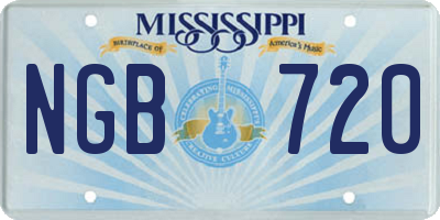 MS license plate NGB720