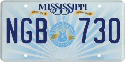 MS license plate NGB730