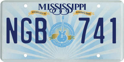 MS license plate NGB741