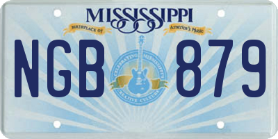 MS license plate NGB879