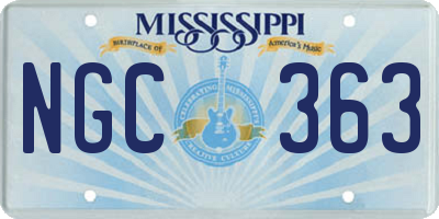 MS license plate NGC363