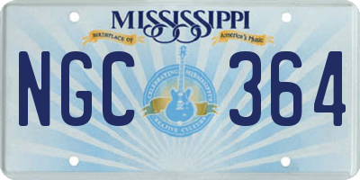 MS license plate NGC364