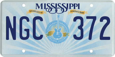 MS license plate NGC372