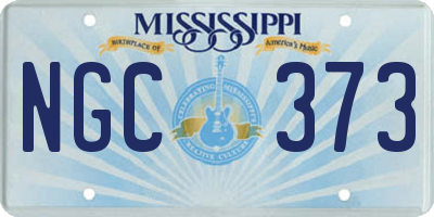 MS license plate NGC373