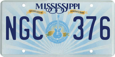 MS license plate NGC376